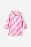 Girls Long Sleeve One Piece & Zip Thru Hooded Towel Set,  - example image 3